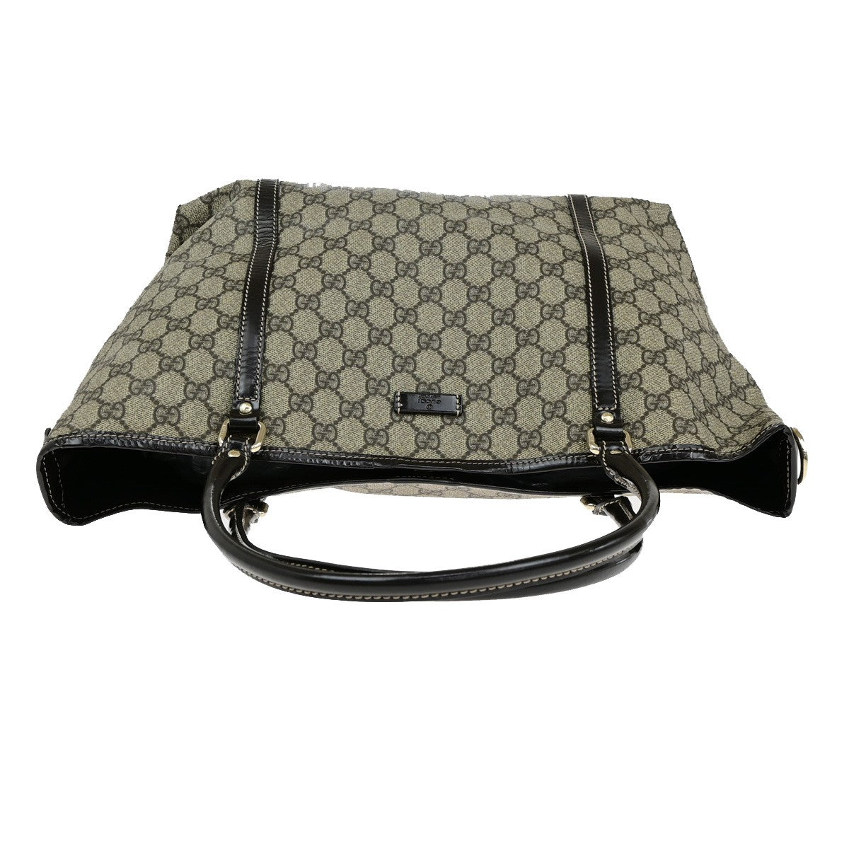 Gucci Joy Tote GG Coated Canvas with Leather, BROWN, CANVAS, Tote bag