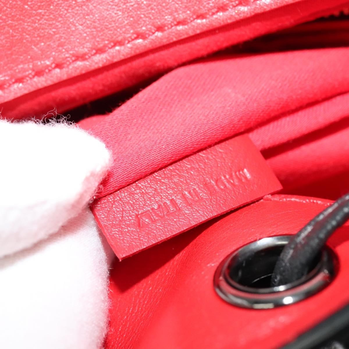 Christian Louboutin Lucky L Convertible Backpack Spiked Leather and Suede, BLACK, LEATHER, Backpack