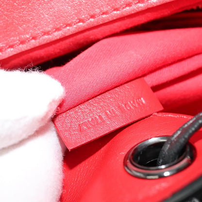 Christian Louboutin Lucky L Convertible Backpack Spiked Leather and Suede, BLACK, LEATHER, Backpack