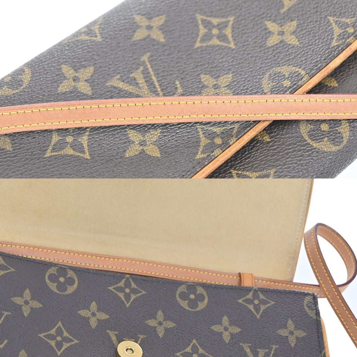 Louis Vuitton Twin Handbag Monogram Canvas, BROWN, CANVAS, Shoulder bag