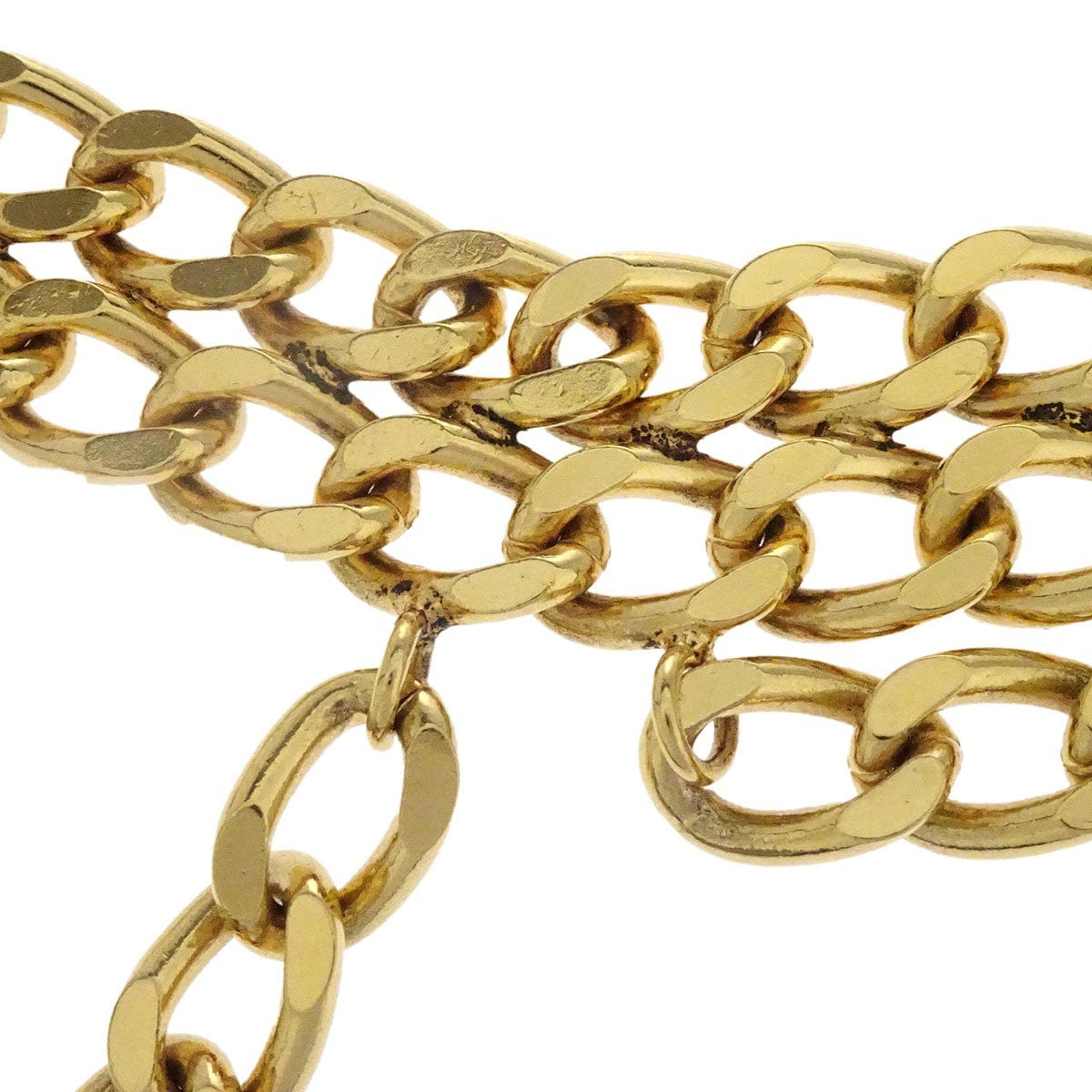 Chanel Vintage Perfume Bottle Charm Chain Belt Metal, GOLD, GOLD_PLATED, Belts