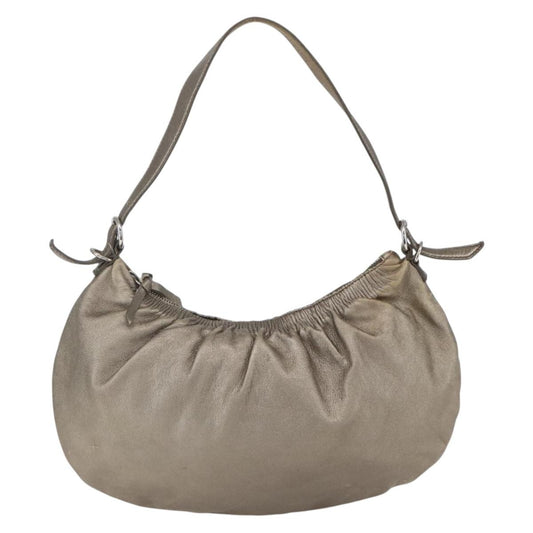 Miu Miu Shoulder Bag Leather, GOLD, LEATHER, Shoulder bag