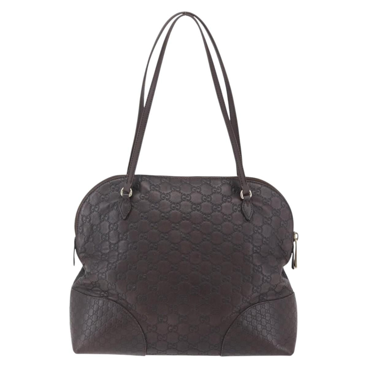 Gucci Bree Dome Tote Guccissima Leather, BROWN, LEATHER, Tote bag