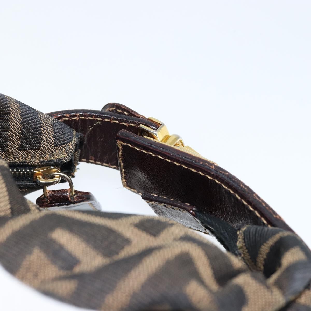 Fendi Vanity Clutch Canvas, BLACK, CANVAS, Clutche & pouche