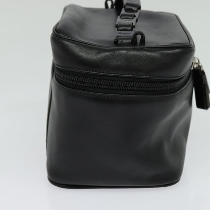 Salvatore Ferragamo Vintage Gancini Pochette Leather, BLACK, LEATHER, Handbag