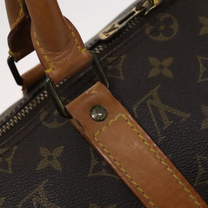 Louis Vuitton Keepall Bag Monogram Canvas, BROWN, CANVAS, Travel bag