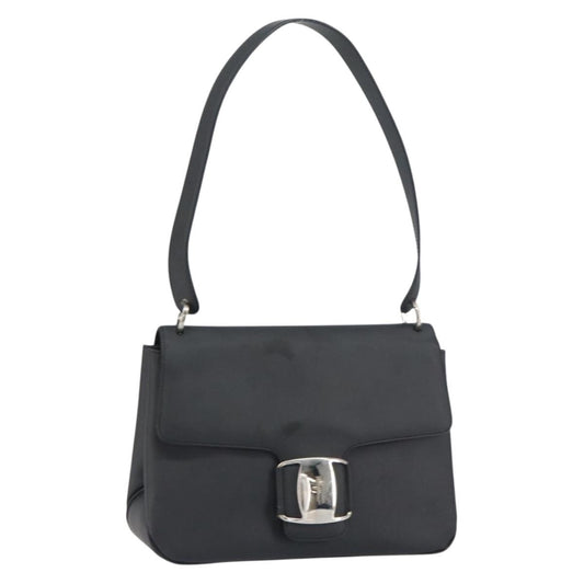 Salvatore Ferragamo Vala Shoulder Bag Patent Leather, BLACK, PATENT_LEATHER, Shoulder bag