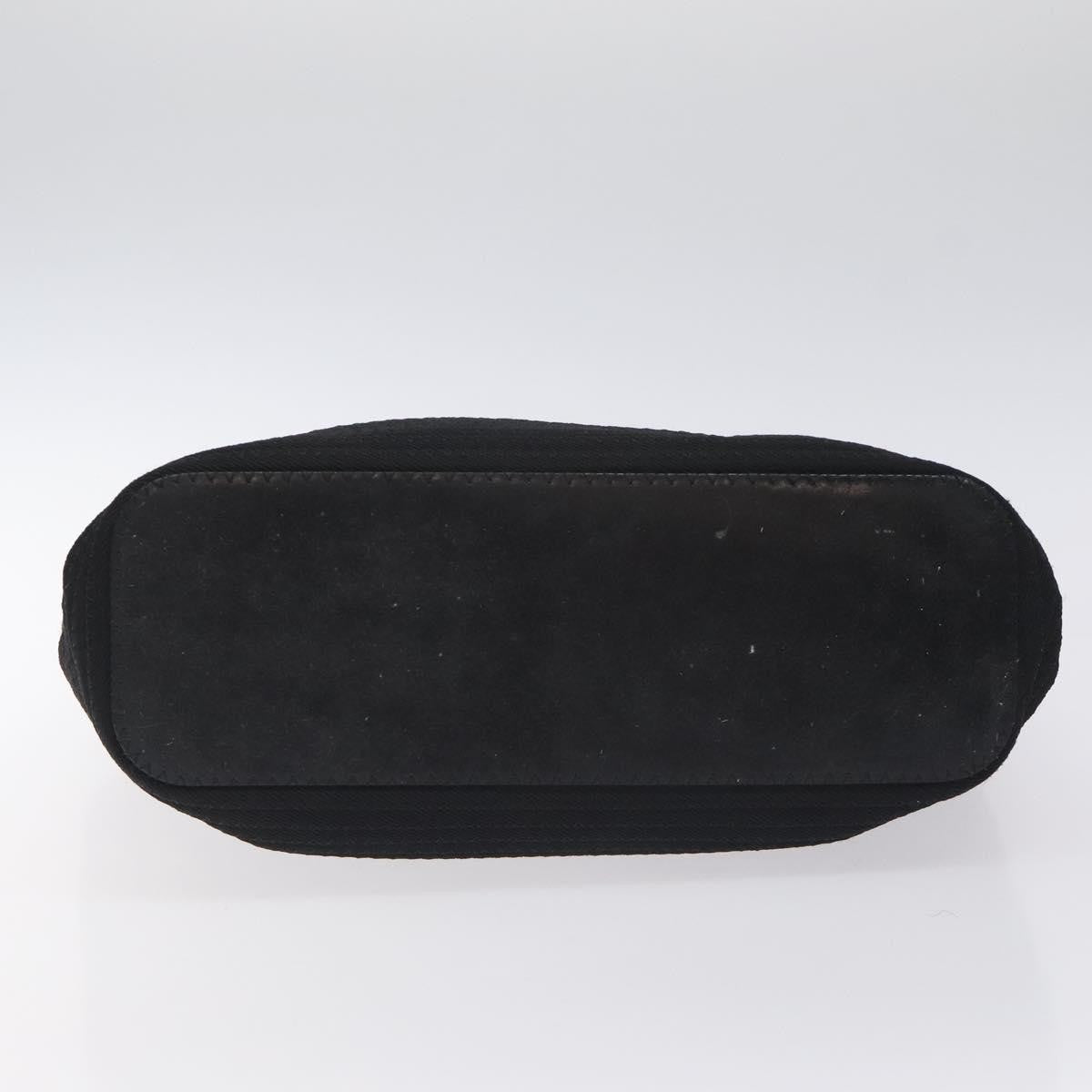 Gucci Vintage Bamboo Handle Tote Nylon, BLACK, NYLON, Tote bag