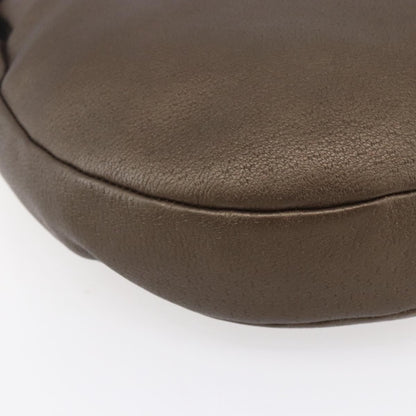 Salvatore Ferragamo Vintage Shoulder Bag Leather, BROWN, LEATHER, Shoulder bag