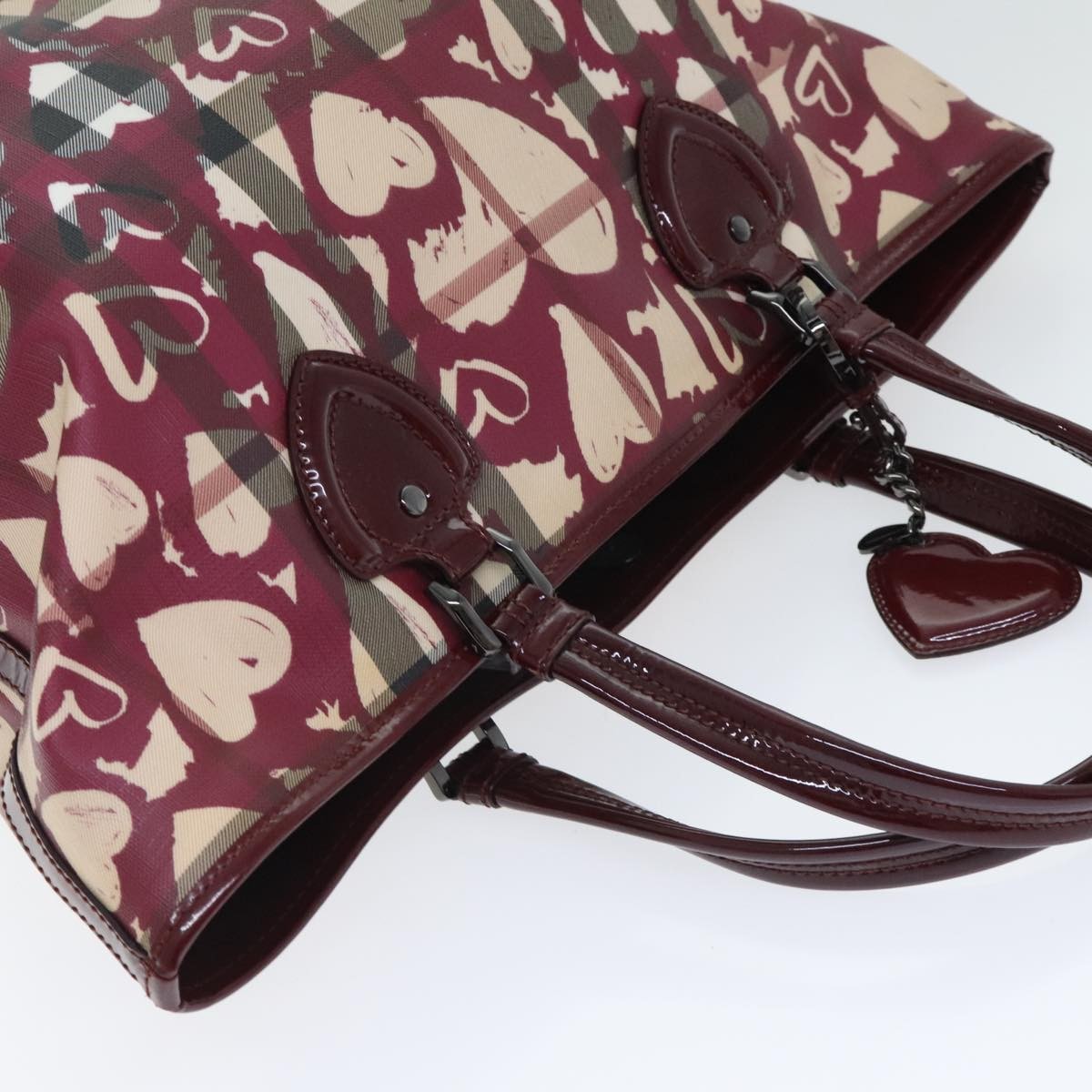 Burberry Open Tote Printed Canvas, BEIGE, CANVAS, Tote bag