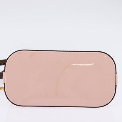 Louis Vuitton Alma Chain Handbag Vernis with Monogram Canvas, PINK, PATENT_LEATHER, Shoulder bag