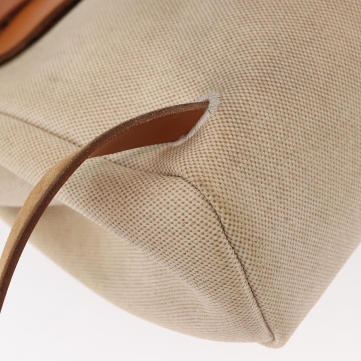 Hermes Herbag A Dos Backpack Toile, BEIGE, CANVAS, Backpack