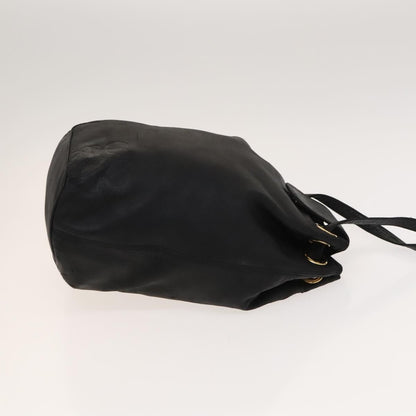 Loewe Vintage Shoulder Bag Leather, BLACK, LEATHER, Shoulder bag