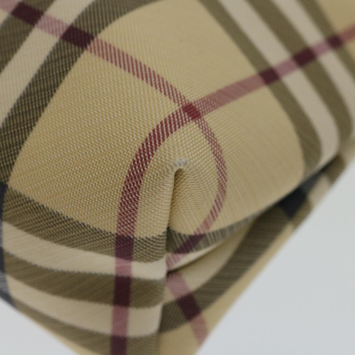 Burberry Nova check Pochette Canvas, BEIGE, CANVAS, Clutche & pouche