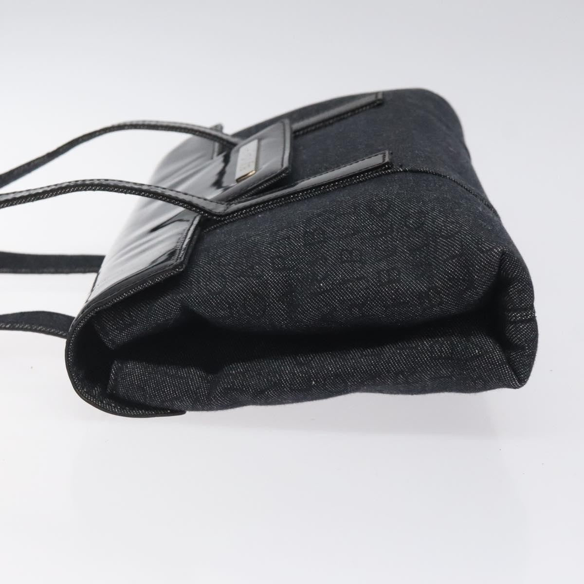 Bvlgari B.Zero1 Logomania Bag Canvas with Leather, BLACK, CANVAS, Shoulder bag