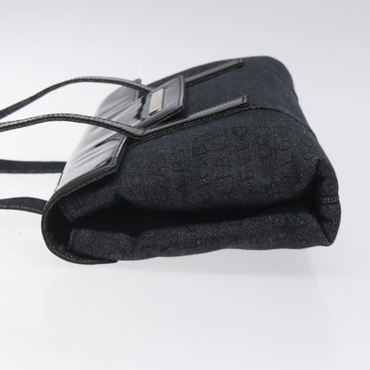 Bvlgari B.Zero1 Logomania Bag Canvas with Leather, BLACK, CANVAS, Shoulder bag