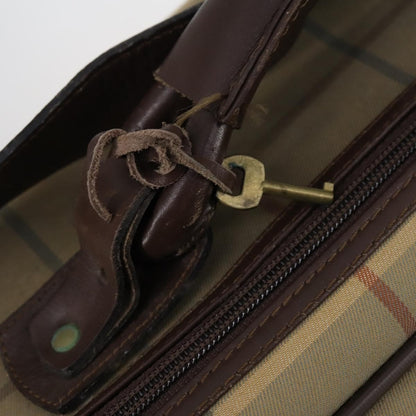 Burberry Nova check boston bag Canvas, BEIGE, CANVAS, Travel bag