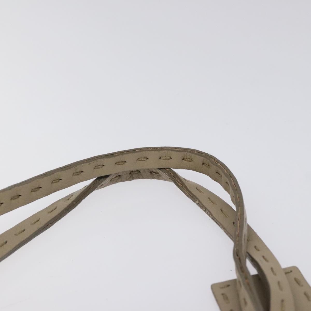 Fendi Selleria Tote Leather, BEIGE, LEATHER, Tote bag