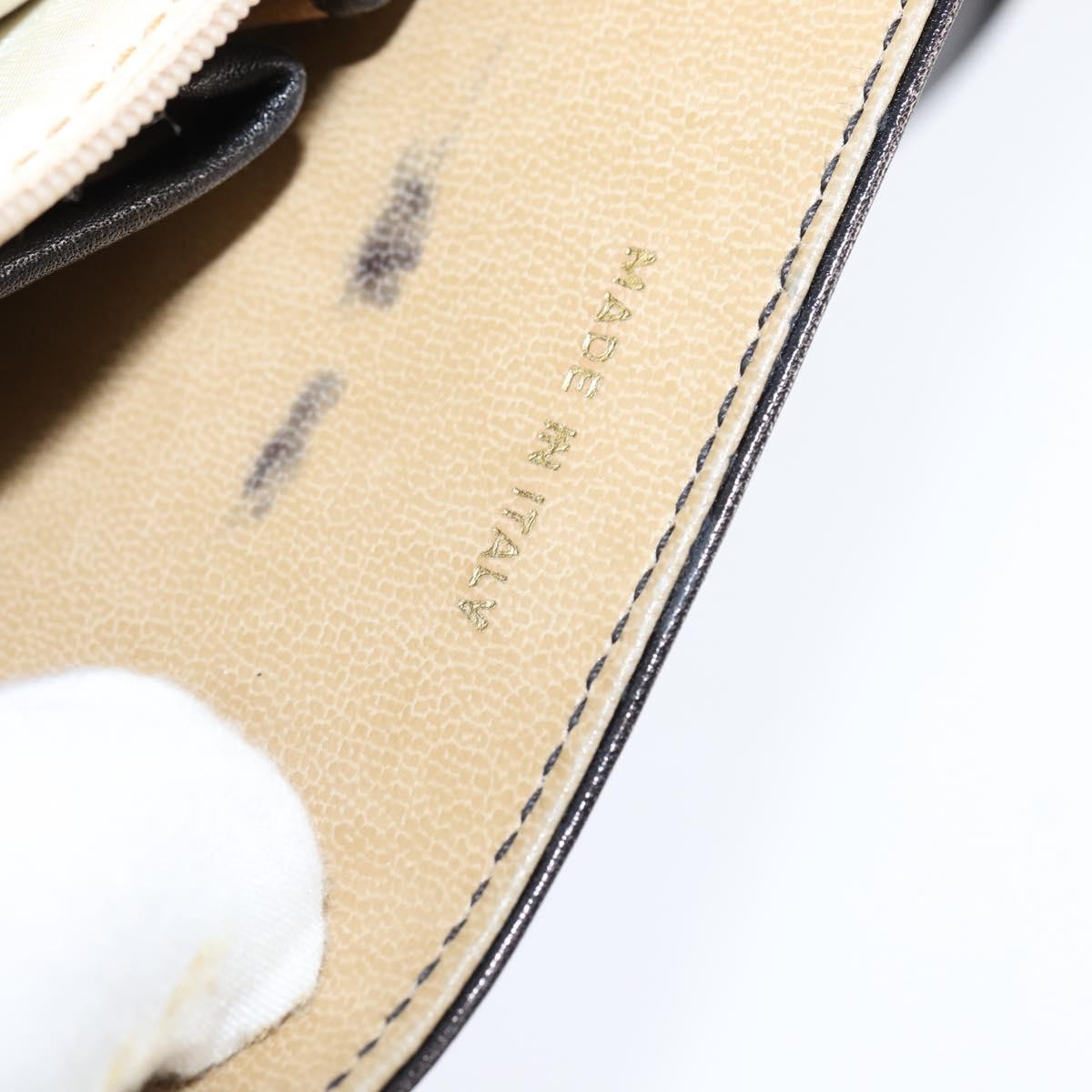 Celine Vintage Triomphe Shoulder Bag Leather, BROWN, LEATHER, Shoulder bag