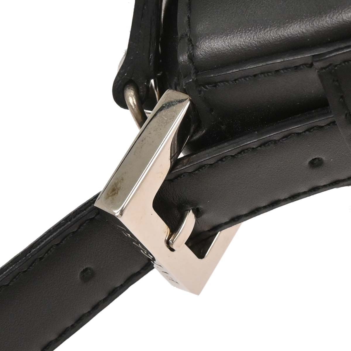 Bvlgari B.Zero1 Logomania Bag Canvas with Leather, BLACK, CANVAS, Shoulder bag