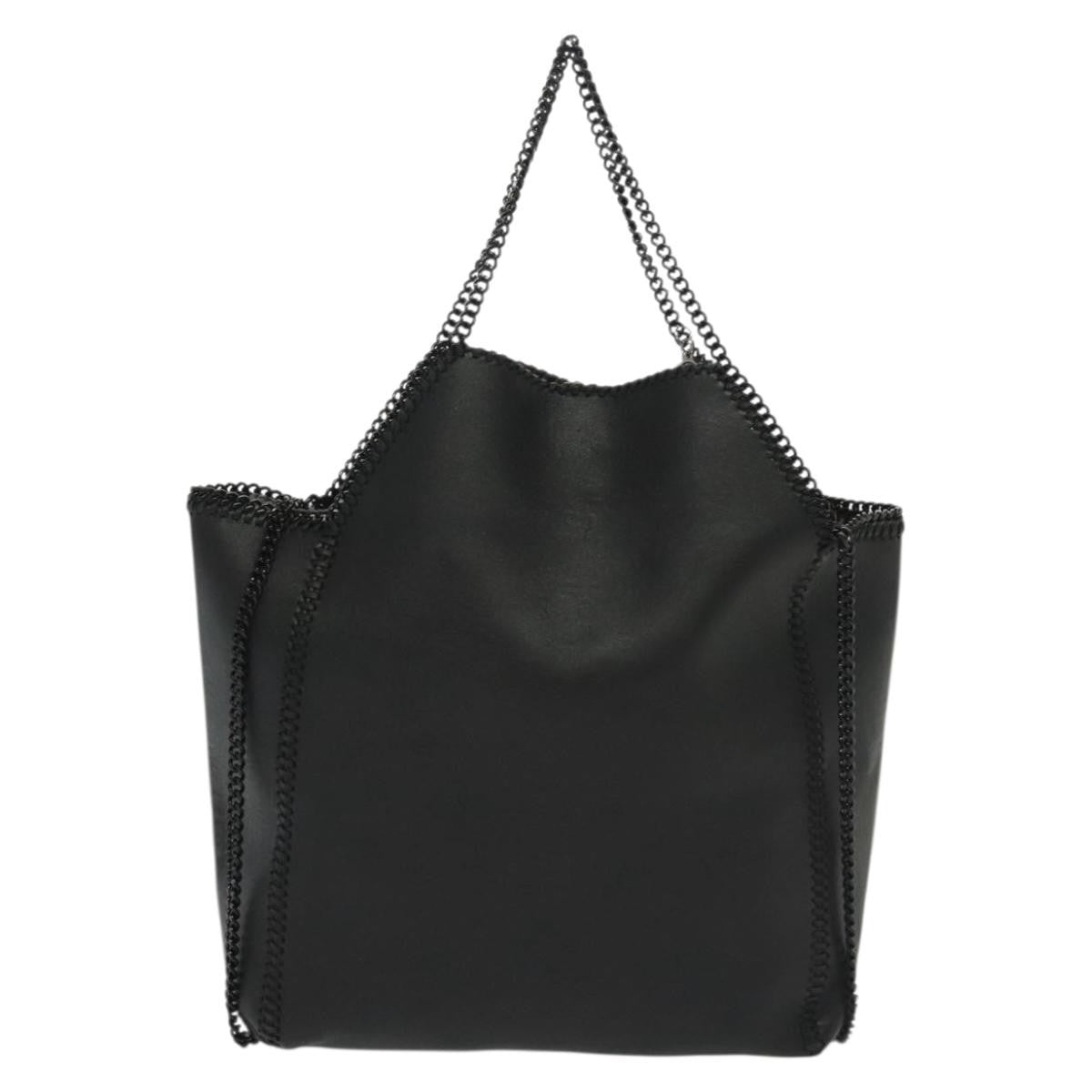 Stella McCartney Falabella Reversible Tote Faux Leather, BLACK, LEATHER, Tote bag