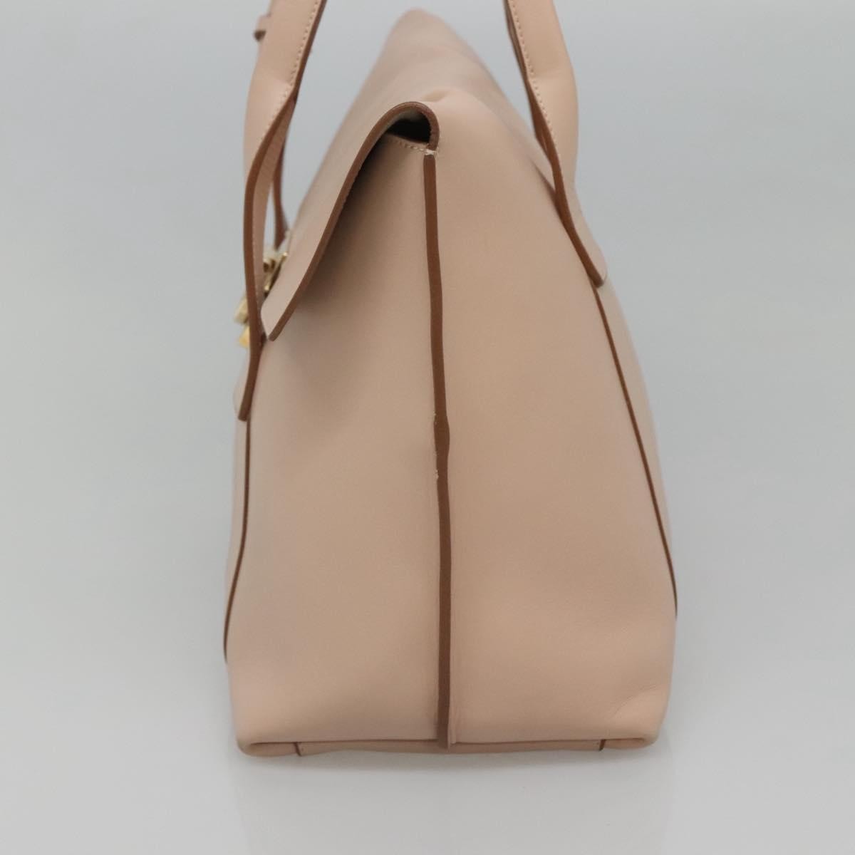 Salvatore Ferragamo Sookie Satchel Leather, BEIGE, LEATHER, Handbag