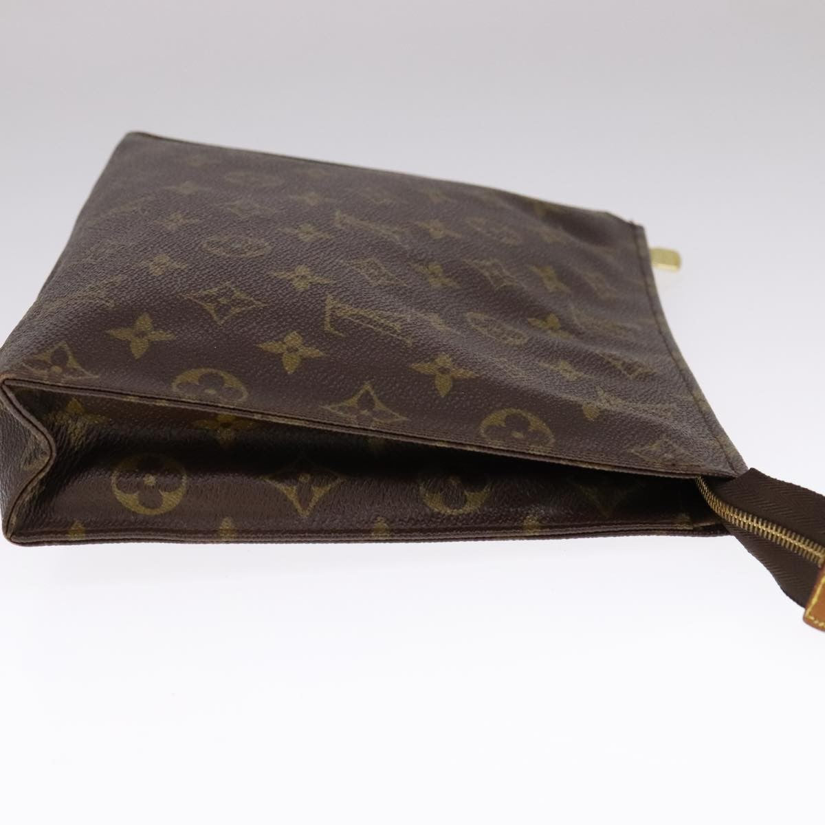 Louis Vuitton Pochette Voyage Monogram Eclipse Canvas, BROWN, CANVAS, Clutche & pouche