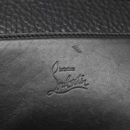 Christian Louboutin Loubiclutch Leather, BLACK, LEATHER, Clutche & pouche