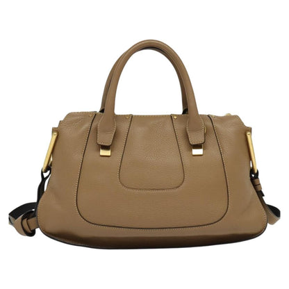 Chloe Hailey Bag Leather, BEIGE, LEATHER, Handbag