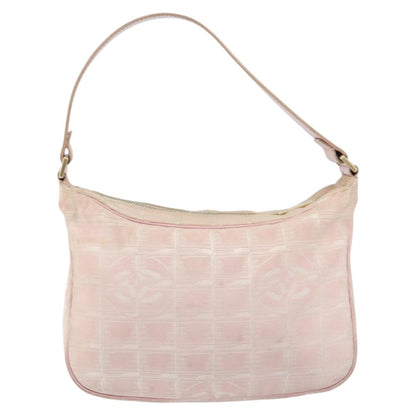 Chanel Travel Line Zip Hobo Nylon, PINK, NYLON, Shoulder bag