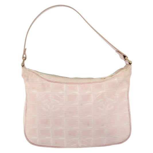 Chanel Travel Line Zip Hobo Nylon, PINK, NYLON, Shoulder bag