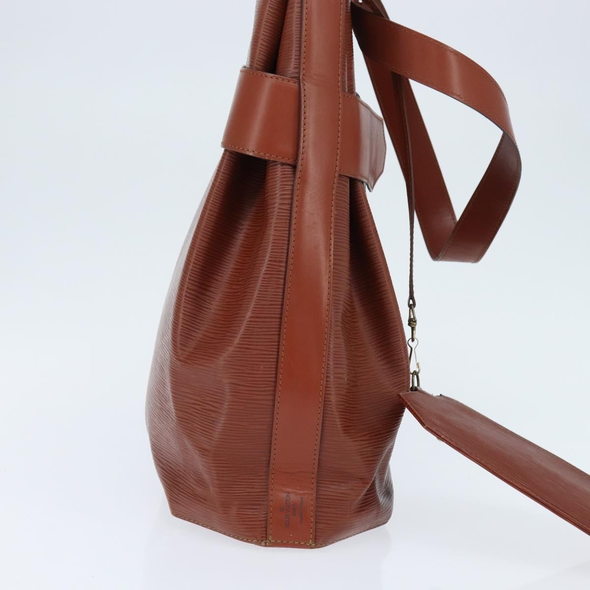 Louis Vuitton Vintage Sac d'Epaule Handbag Epi Leather, BROWN, LEATHER, Shoulder bag