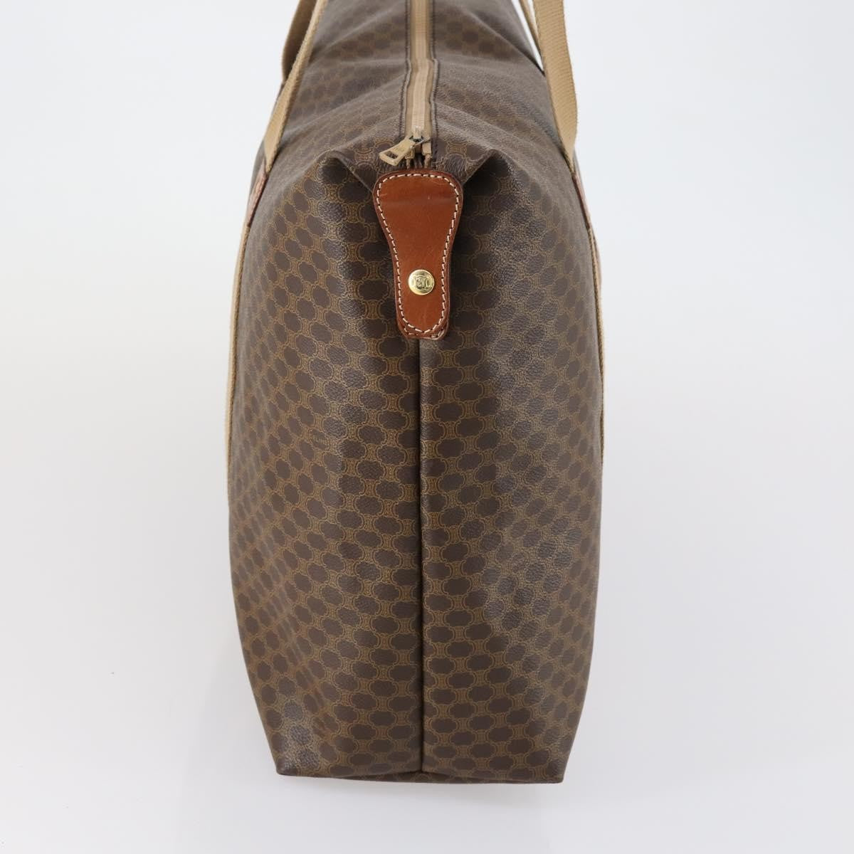 Celine Vintage Macadam Tote bag Canvas, BROWN, PVC, Tote bag