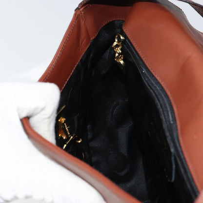 Salvatore Ferragamo Gancini Shoulder Bag Leather, BROWN, LEATHER, Shoulder bag