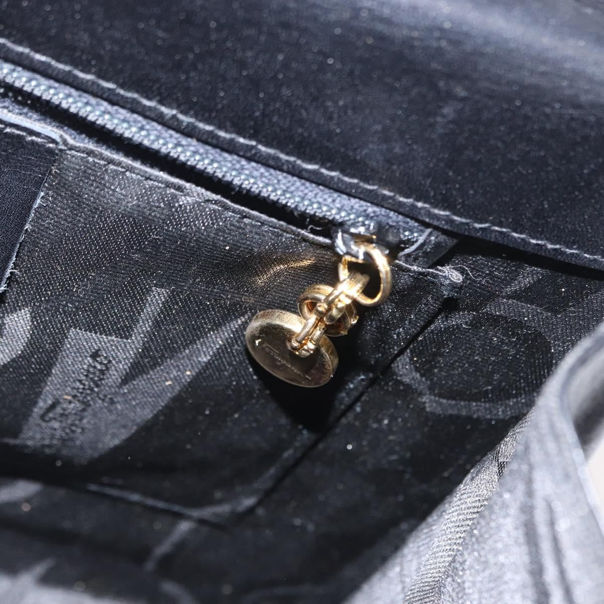 Salvatore Ferragamo Convertible Top Handle Bag Leather, BLACK, LEATHER, Handbag