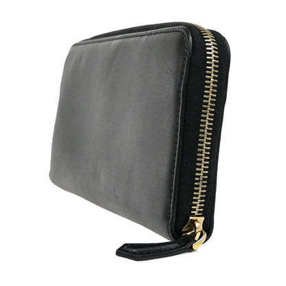 Fendi By The Way Zip Around Wallet Leather, BLACK, LEATHER, Wallets