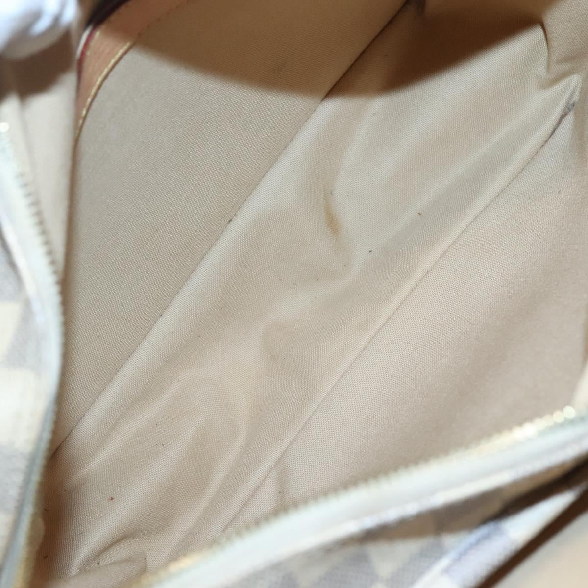 Louis Vuitton Naviglio Handbag Damier, WHITE, CANVAS, Shoulder bag