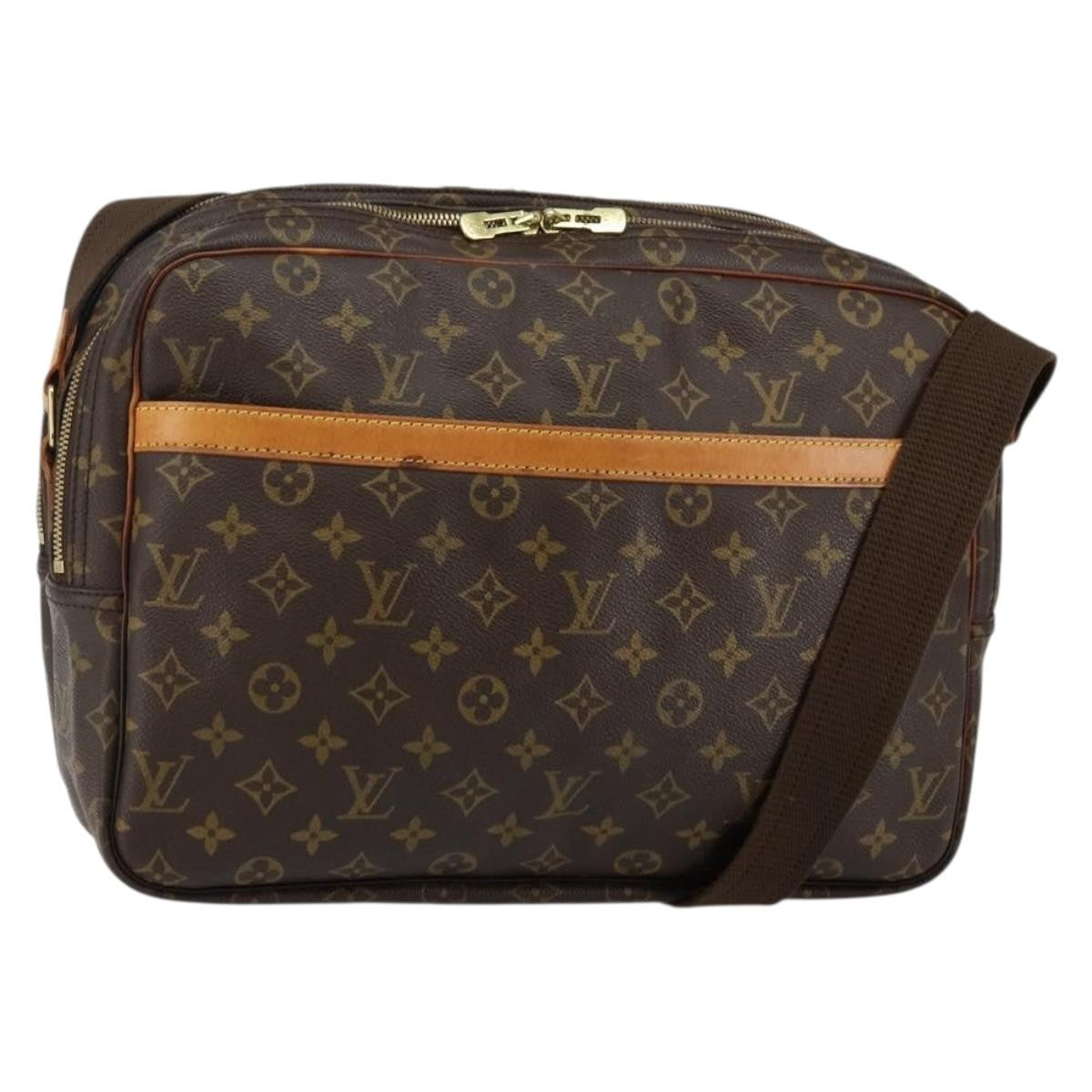 Louis Vuitton Reporter Bag Monogram Canvas, BROWN, CANVAS, Shoulder bag