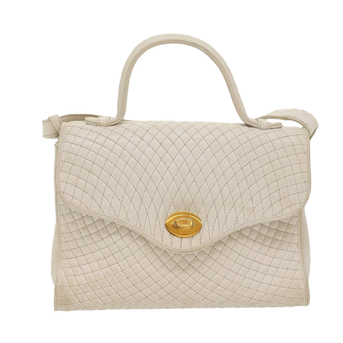 Bally Handbag Leather, WHITE, LEATHER, Handbag