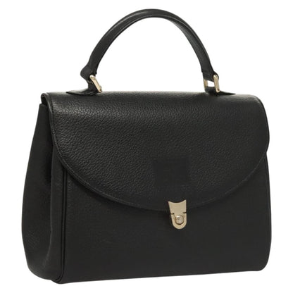 Burberry Vintage Handbag Leather, BLACK, LEATHER, Handbag