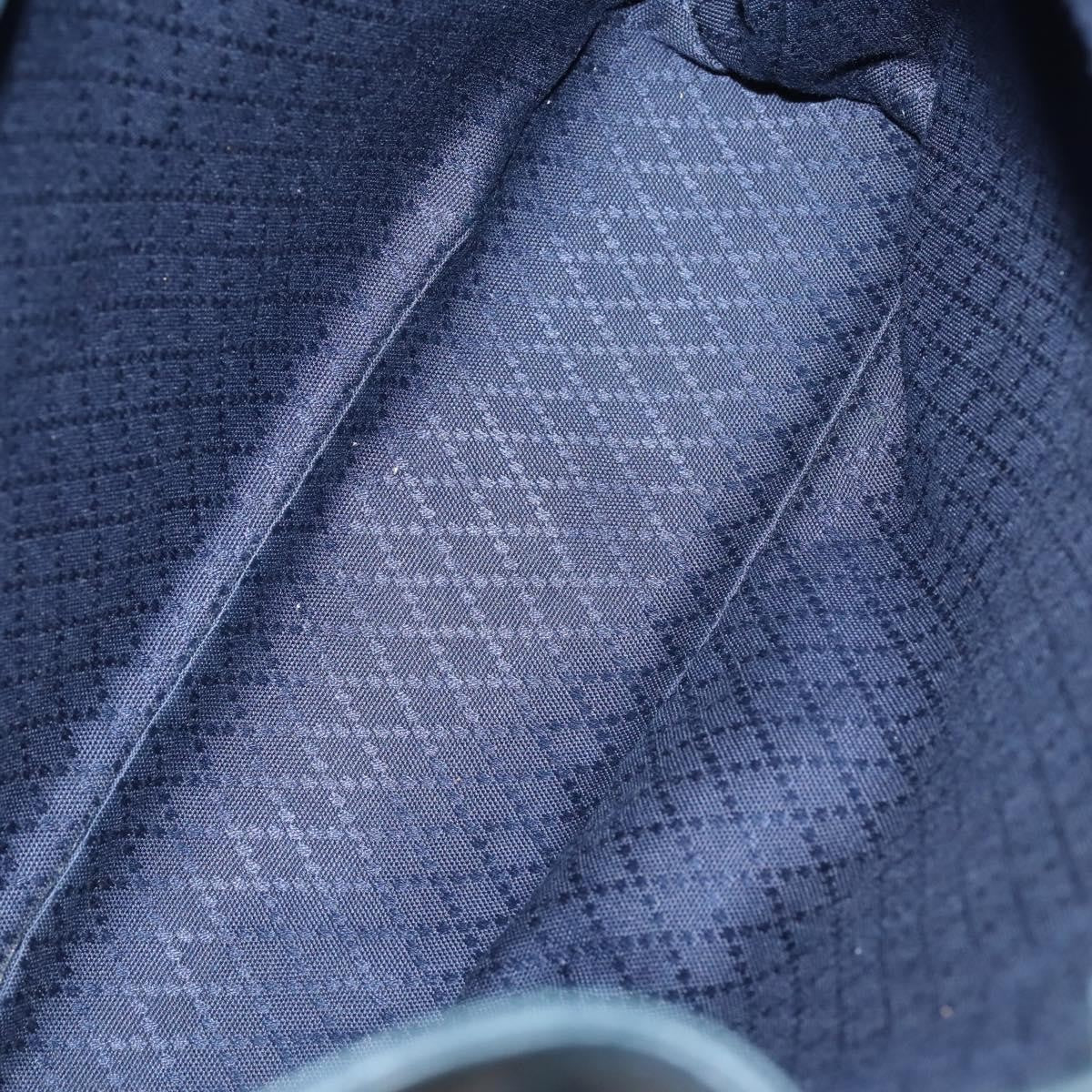 Gucci Vintage Bamboo Backpack Leather, NAVY, LEATHER, Backpack