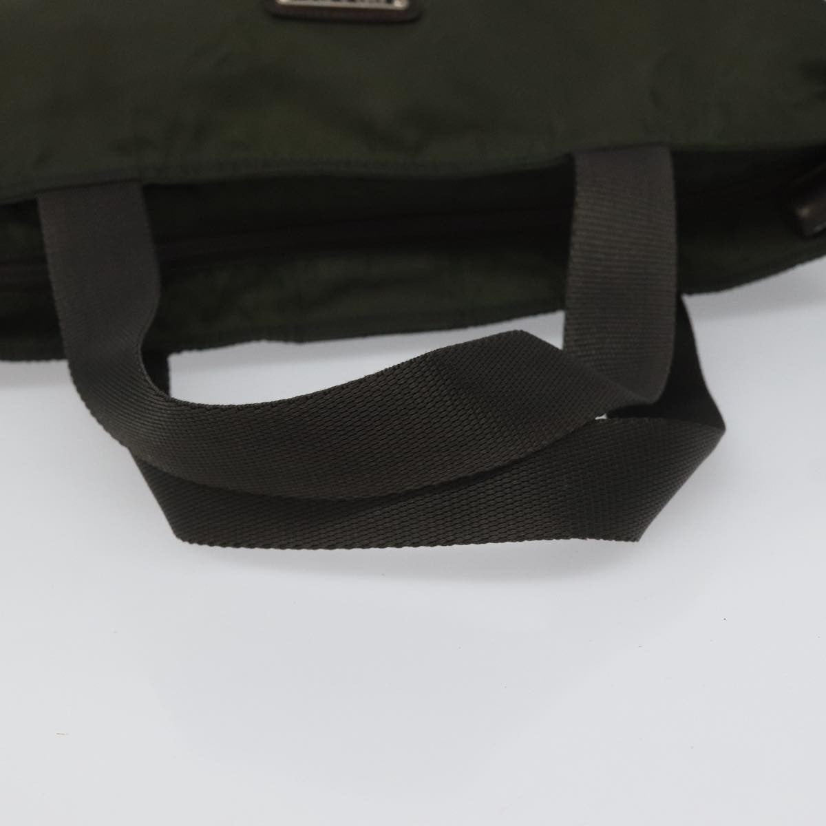 Prada Vintage Zip Tote Tessuto, KHAKI, NYLON, Tote bag