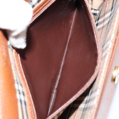 Burberry Vintage Shoulder Bag Leather, BROWN, LEATHER, Shoulder bag