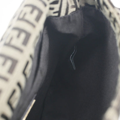 Fendi Vintage Flap Crossbody Bag Zucchino Canvas, BROWN, CANVAS, Shoulder bag