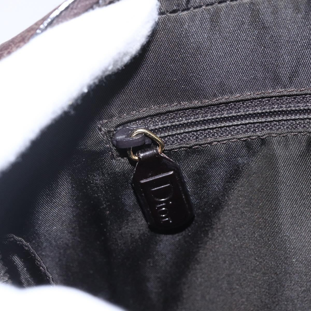 Christian Dior Vintage CD Handbag Leather, BROWN, LEATHER, Handbag