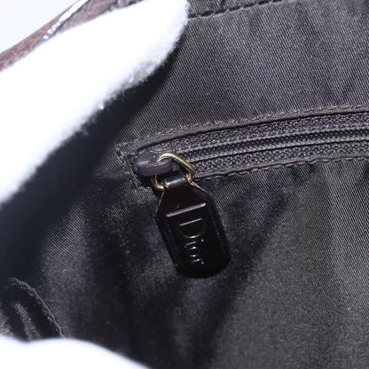 Christian Dior Vintage CD Handbag Leather, BROWN, LEATHER, Handbag