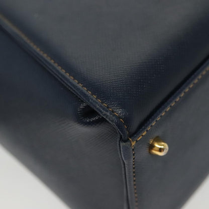 Valentino Garavani Vintage Handbag Leather, NAVY, LEATHER, Handbag