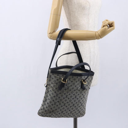 Louis Vuitton Francoise handbag Mini lin, BLUE, CANVAS, Tote bag