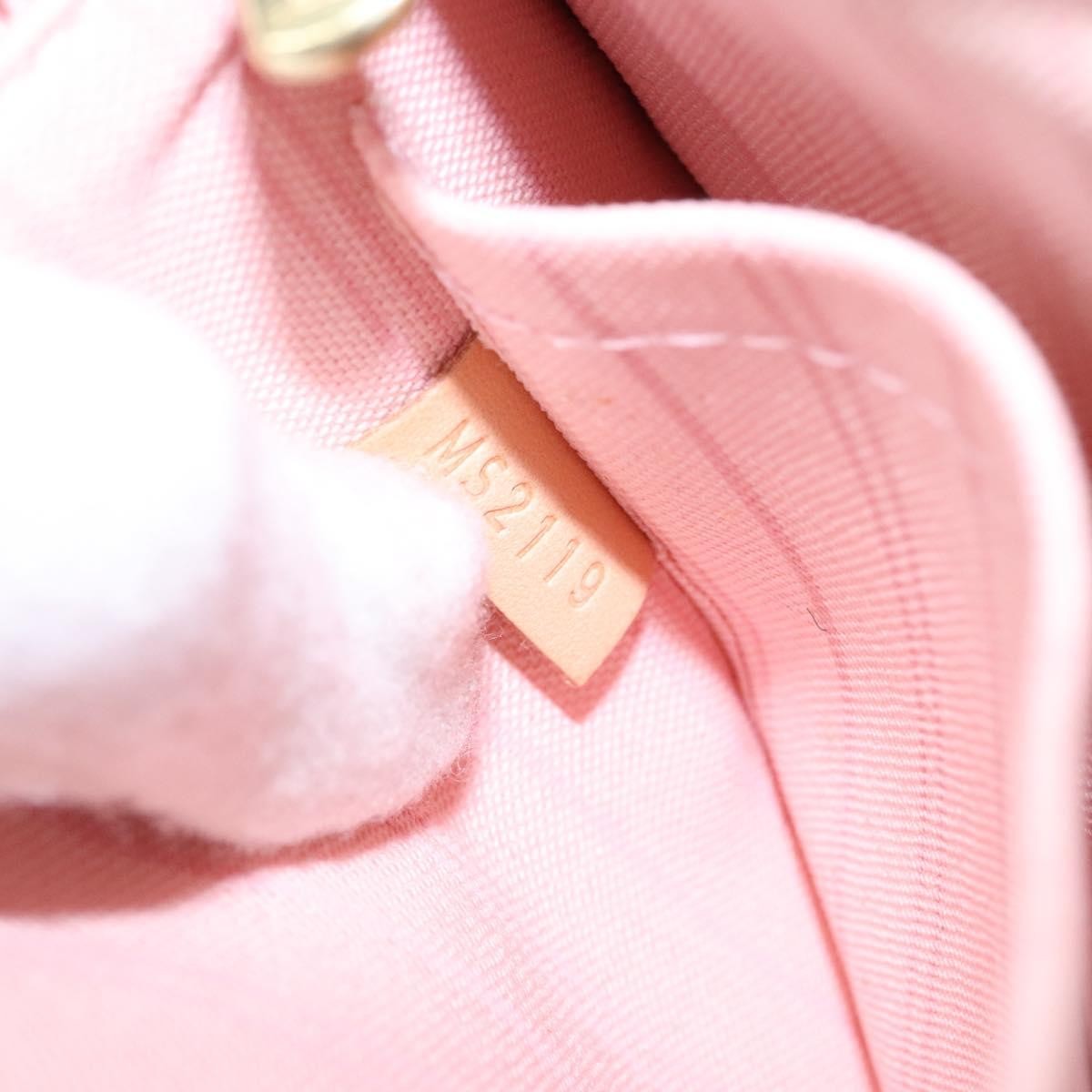 Louis Vuitton Neverfull Pochette Damier, WHITE, CANVAS, Clutche & pouche