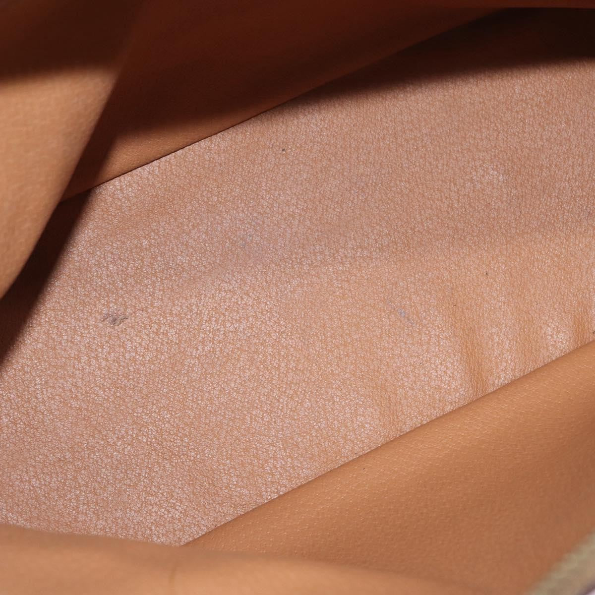 Celine Vintage Macadam Handbag Canvas and Leather, BROWN, CANVAS, Handbag